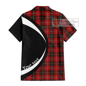 Orr Tartan Short Sleeve Button Up with Family Crest Circle Style