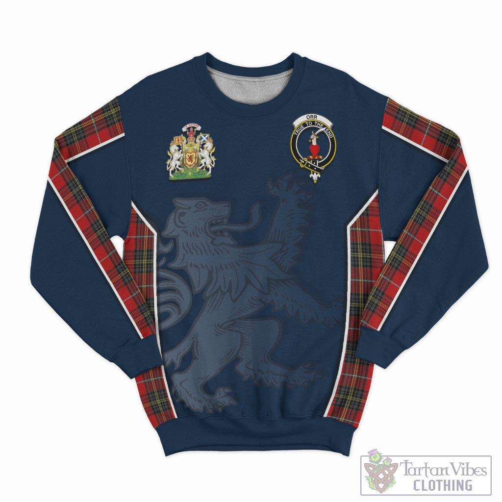 Tartan Vibes Clothing Orr Tartan Sweater with Family Crest and Lion Rampant Vibes Sport Style