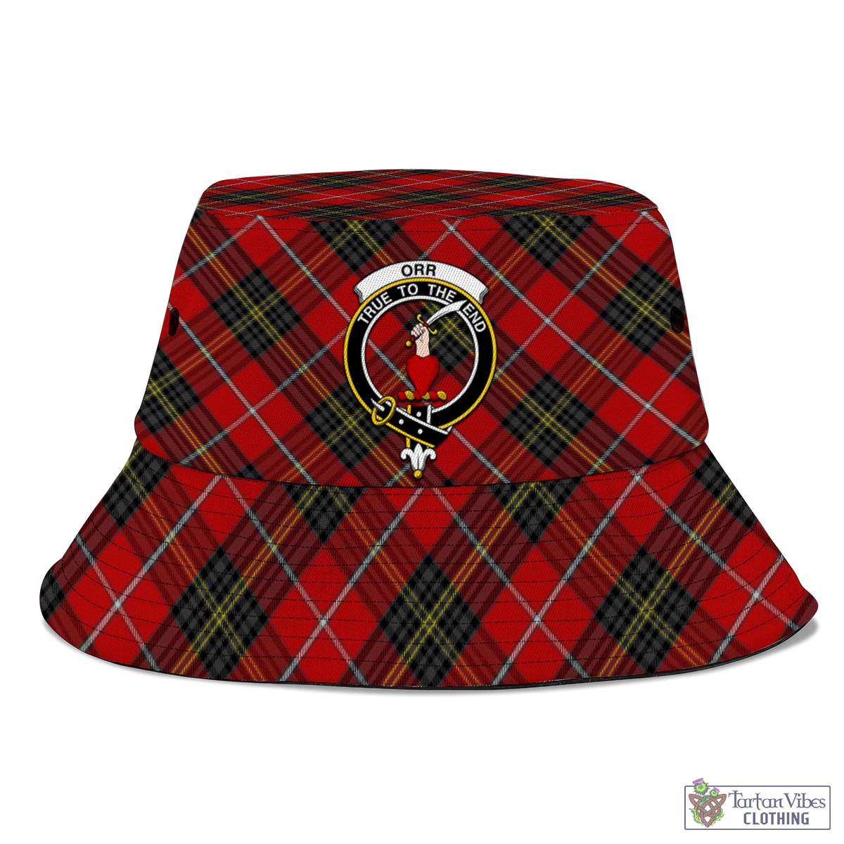 Tartan Vibes Clothing Orr Tartan Bucket Hat with Family Crest