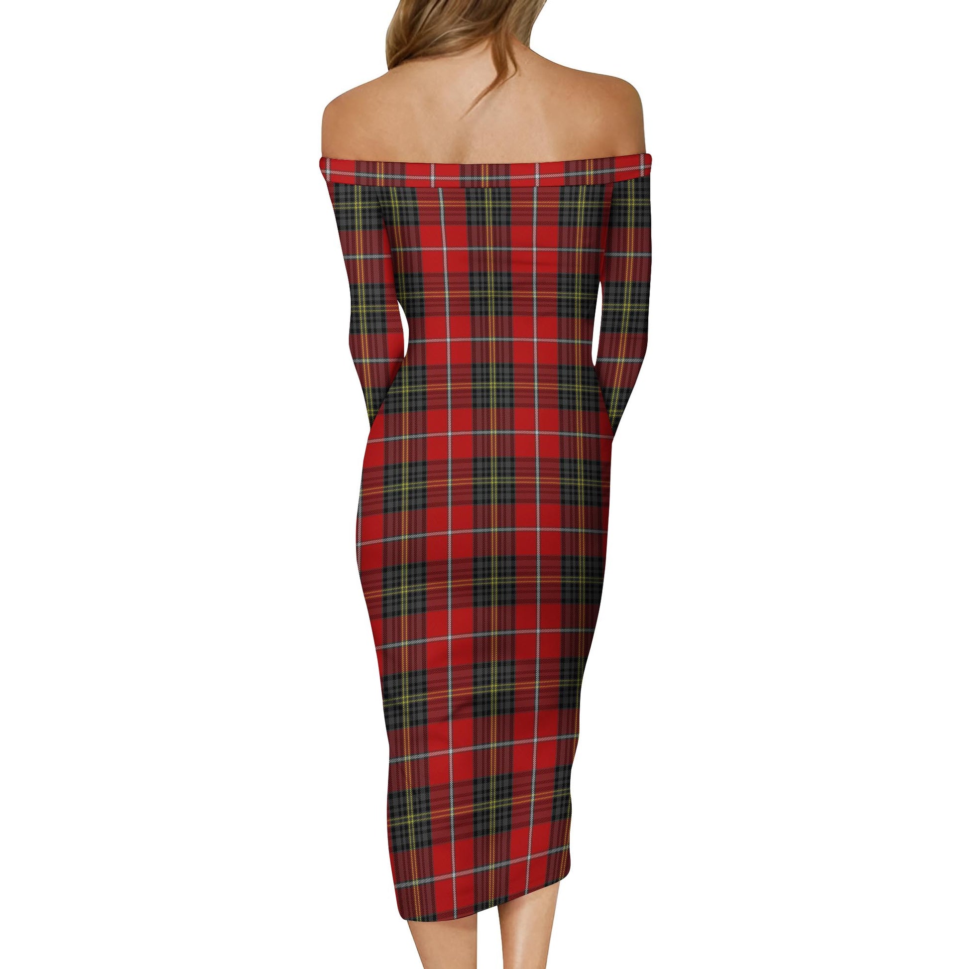 Orr Tartan Off Shoulder Lady Dress - Tartanvibesclothing