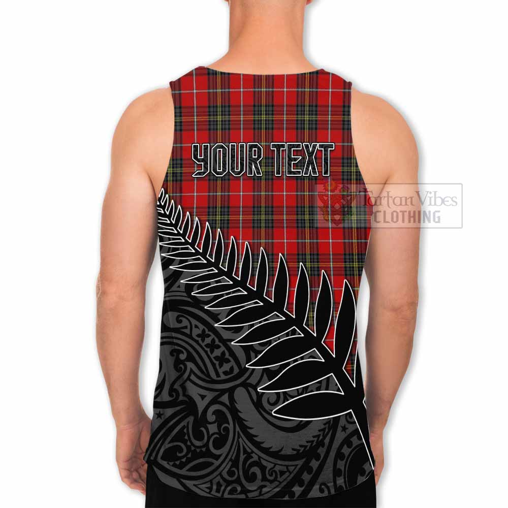 Tartan Vibes Clothing Orr Crest Tartan Men's Tank Top with New Zealand Silver Fern Half Style