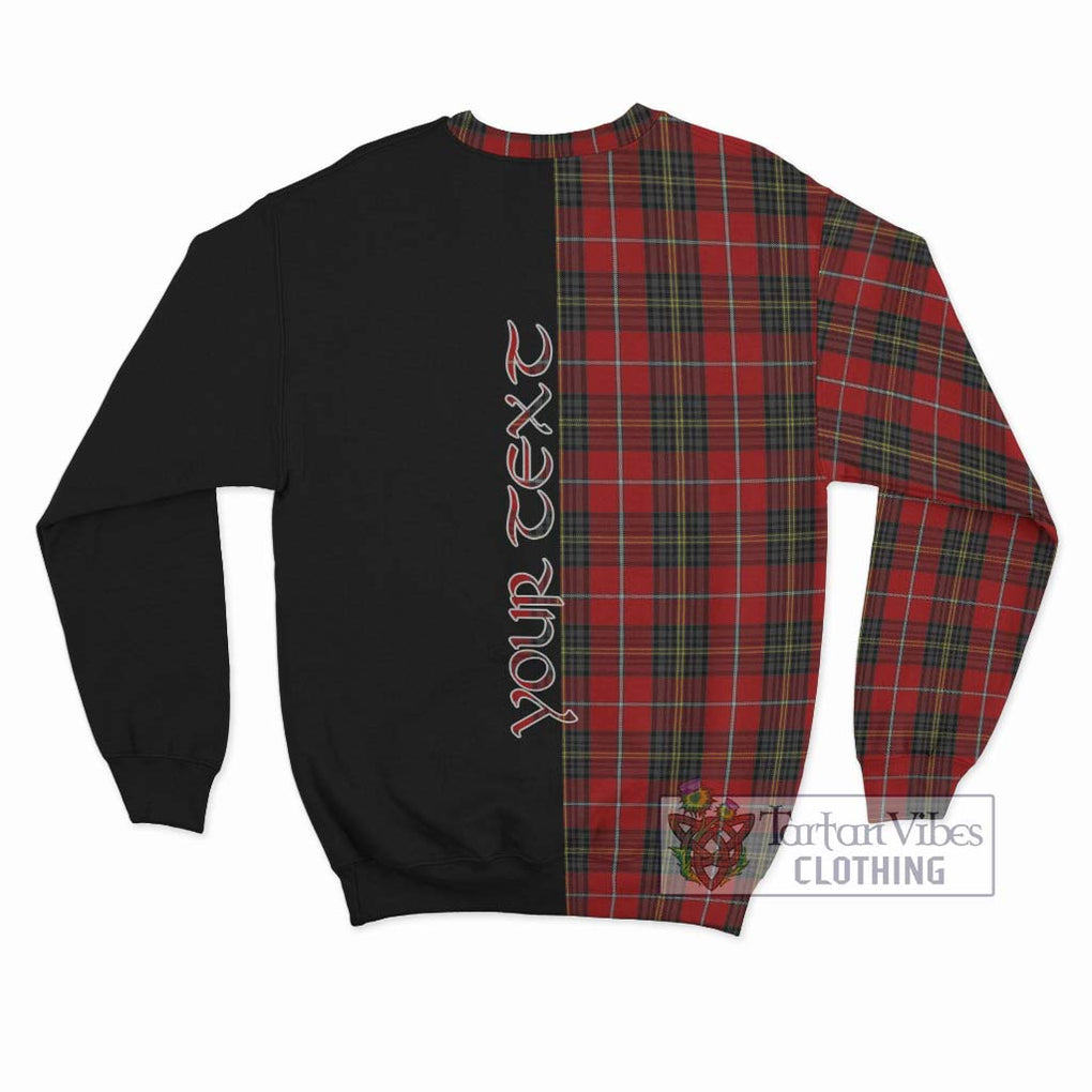 Orr Tartan Sweatshirt with Family Crest and Half Of Me Style - Tartanvibesclothing Shop