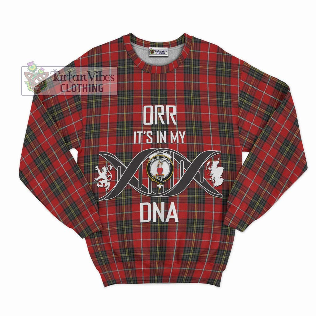 Orr Tartan Sweatshirt with Family Crest DNA In Me Style - Tartanvibesclothing Shop