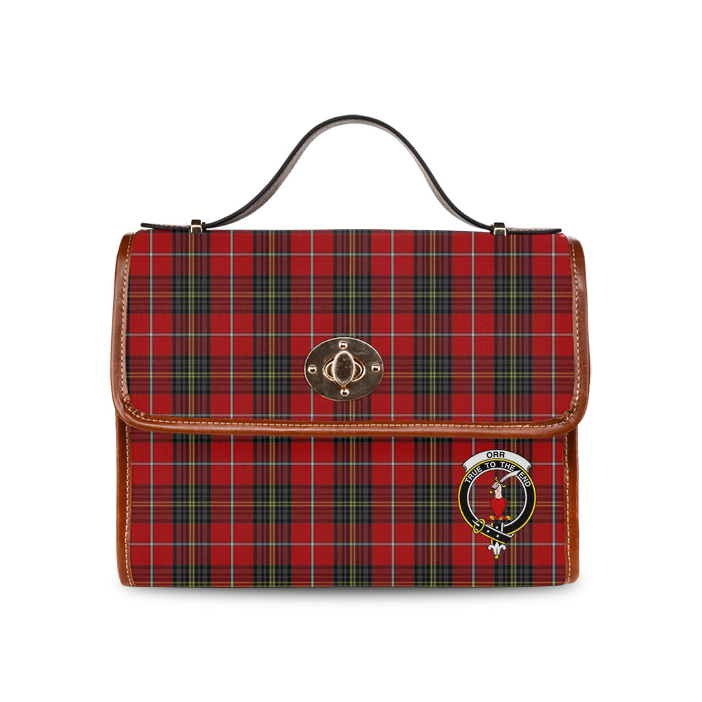 orr-tartan-leather-strap-waterproof-canvas-bag-with-family-crest