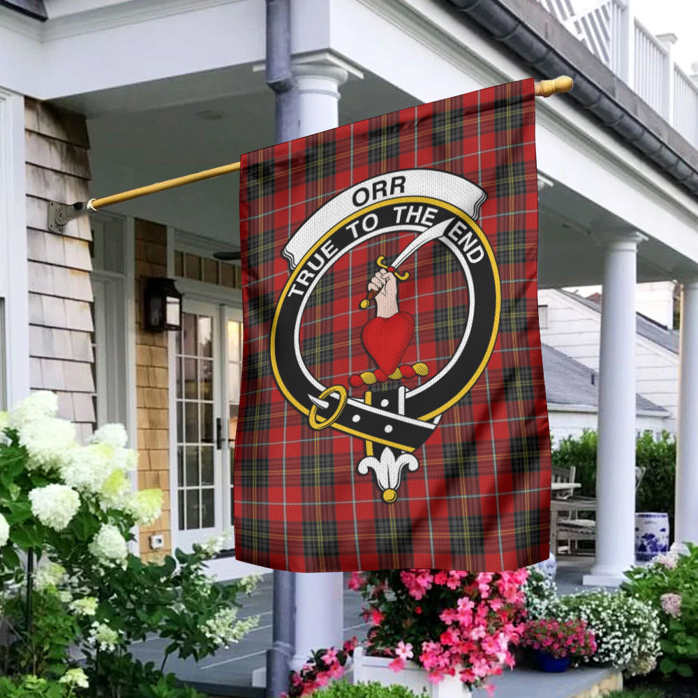 Orr Tartan Flag with Family Crest - Tartan Vibes Clothing