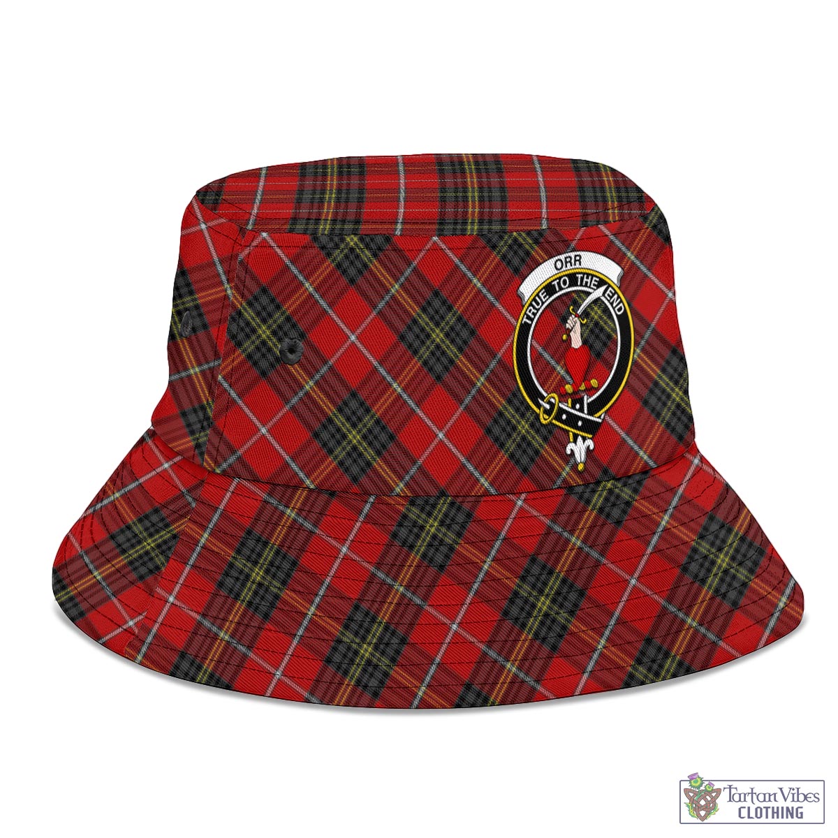 Tartan Vibes Clothing Orr Tartan Bucket Hat with Family Crest