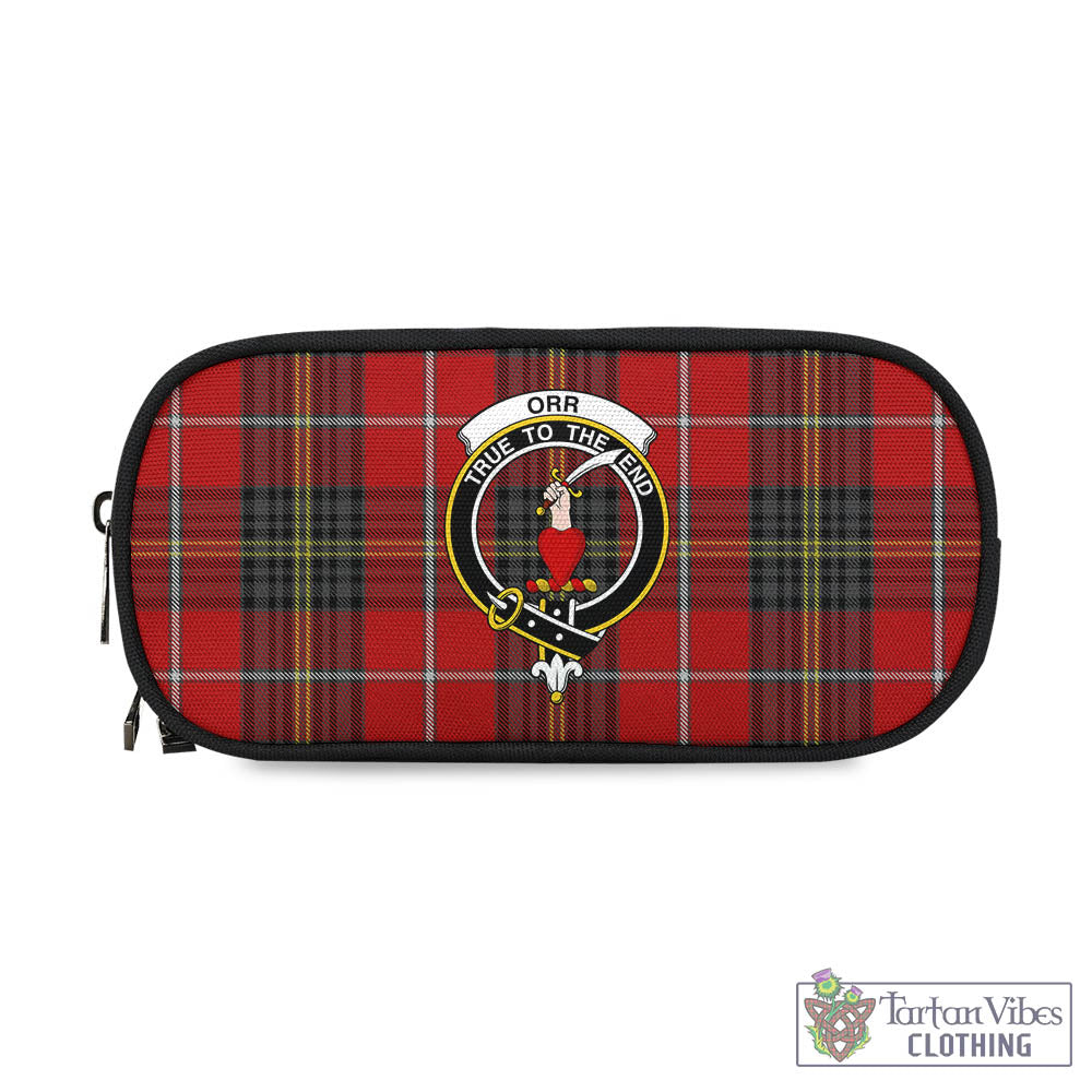 Tartan Vibes Clothing Orr Tartan Pen and Pencil Case with Family Crest