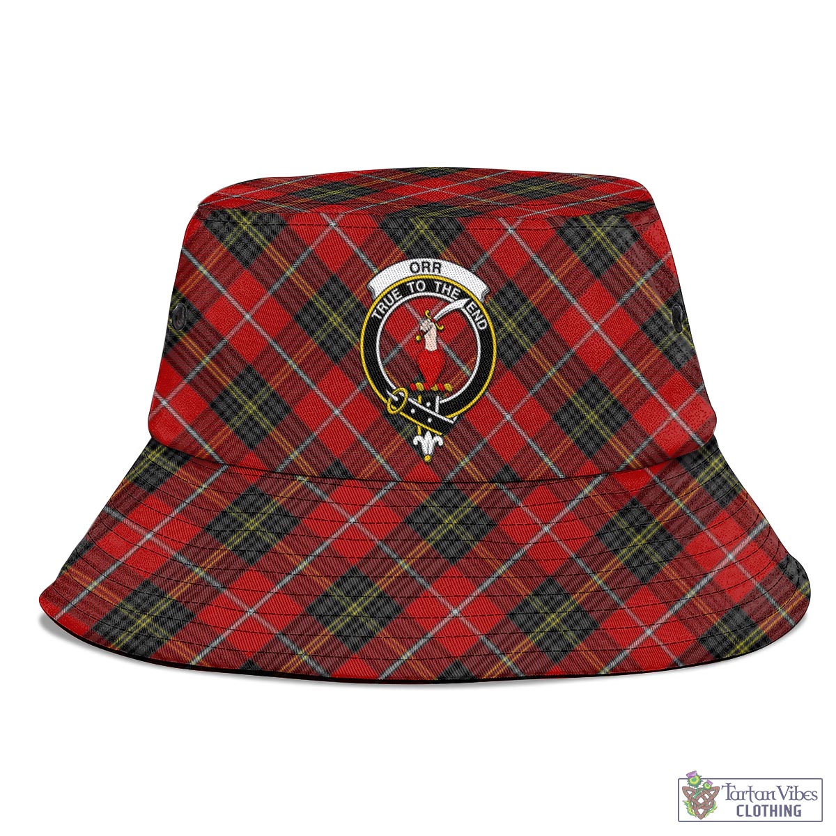 Tartan Vibes Clothing Orr Tartan Bucket Hat with Family Crest