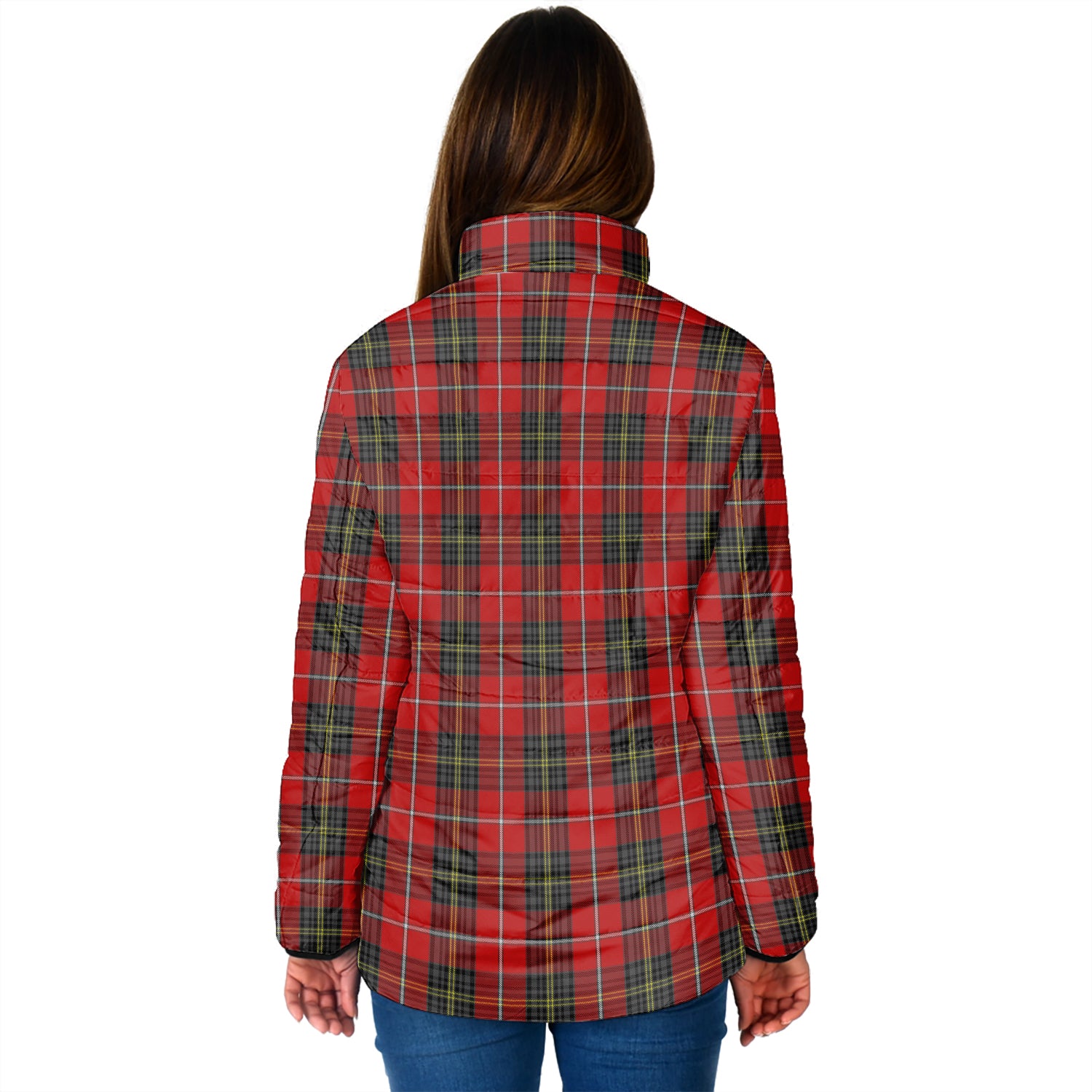 Orr Tartan Padded Jacket with Family Crest - Tartan Vibes Clothing