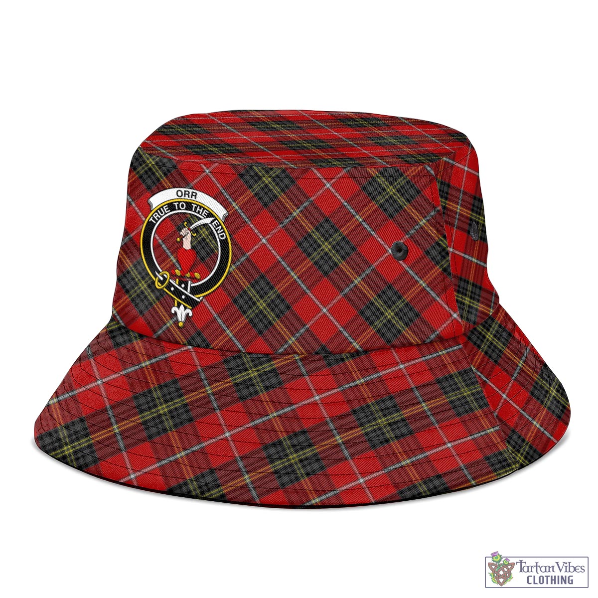 Tartan Vibes Clothing Orr Tartan Bucket Hat with Family Crest