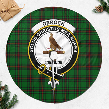 Orrock Tartan Christmas Tree Skirt with Family Crest