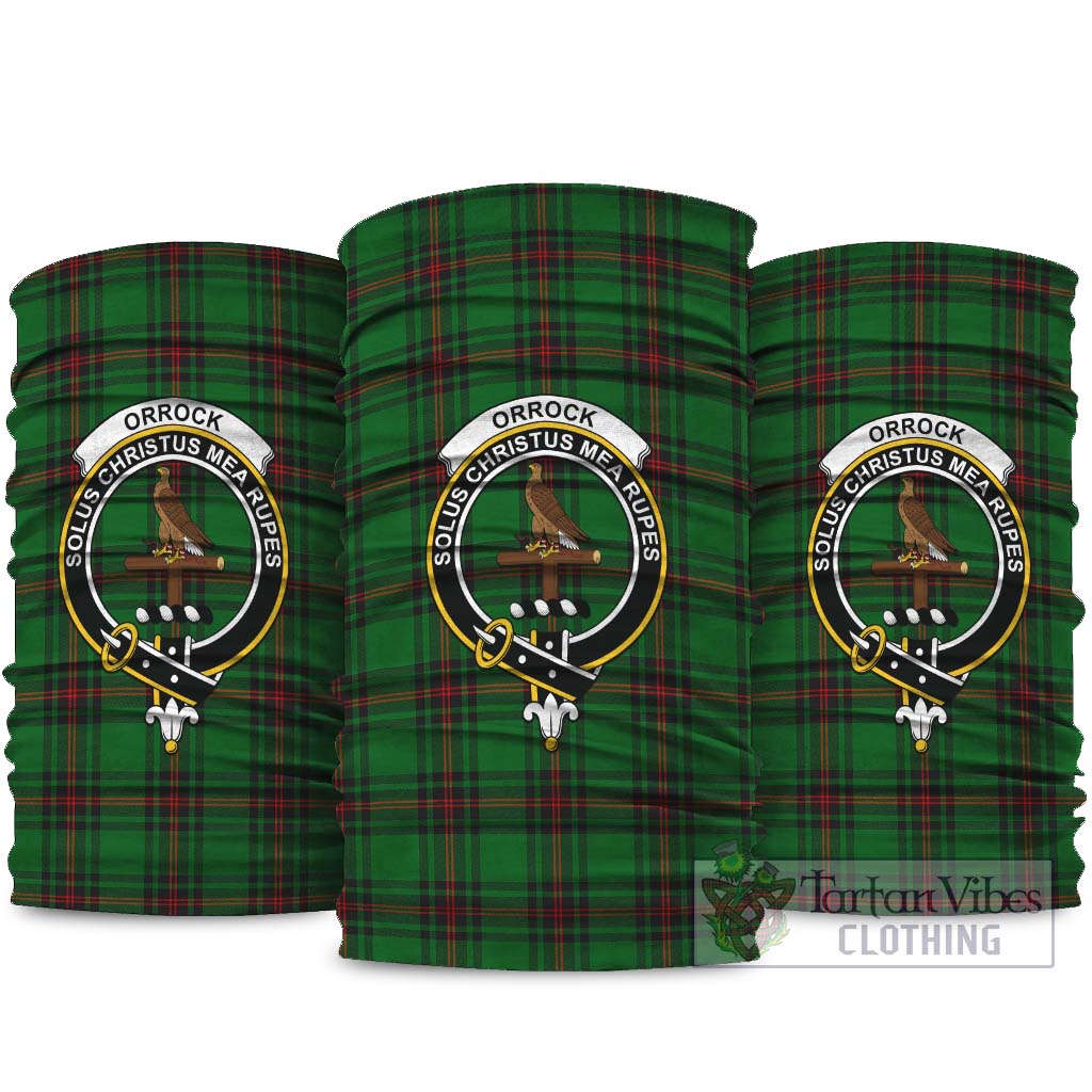 Orrock Tartan Neck Gaiters, Tartan Bandanas, Tartan Head Band with Family Crest