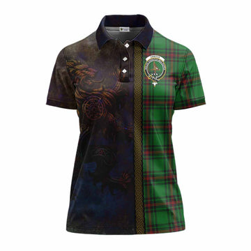 Orrock Tartan Family Crest Women's Polo Shirt Alba Gu Brath Be Brave Lion Ancient Style Women - Tartan Vibes Clothing