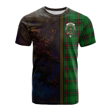 Orrock Tartan Family Crest Cotton T-shirt Alba Gu Brath Be Brave Lion Ancient Style Kid's Shirt - Tartan Vibes Clothing