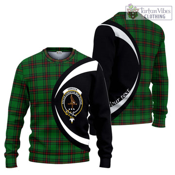 Orrock Tartan Ugly Sweater with Family Crest Circle Style