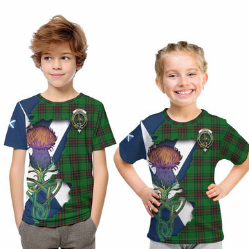 Orrock Tartan Family Crest Kid T-Shirt Scottish Thistle Celtic Inspired Youth XL Size14 - Tartan Vibes Clothing