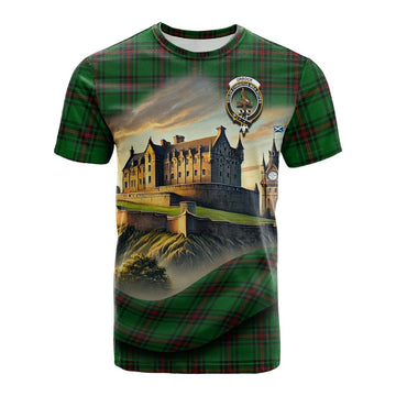 Orrock Tartan Family Crest Cotton T-shirt with Scottish Ancient Castle Style Kid's Shirt - Tartan Vibes Clothing