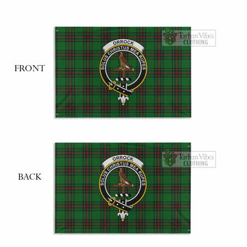 Orrock Tartan House Flag with Family Crest