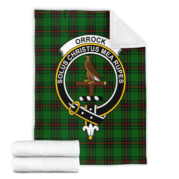 Orrock Tartan Blanket with Family Crest