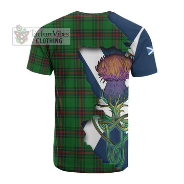 Orrock Tartan Family Crest Cotton T-shirt Scottish Thistle Celtic Inspired - Tartan Vibes Clothing