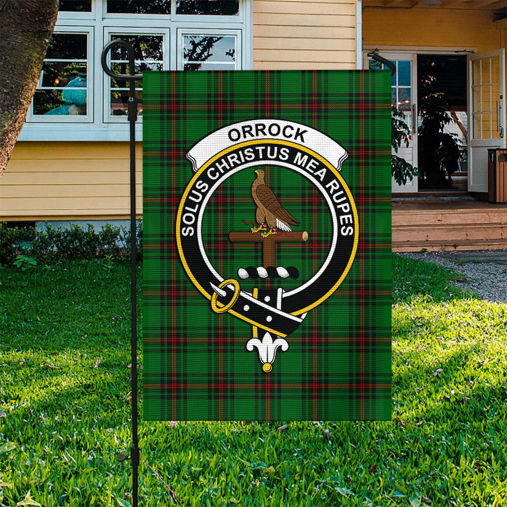 Orrock Tartan Flag with Family Crest - Tartan Vibes Clothing