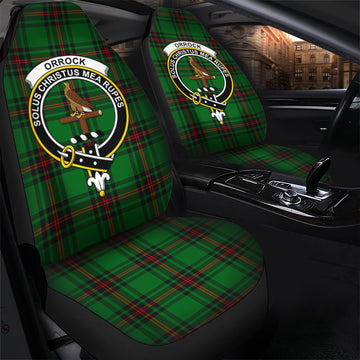 Orrock Tartan Car Seat Cover with Family Crest