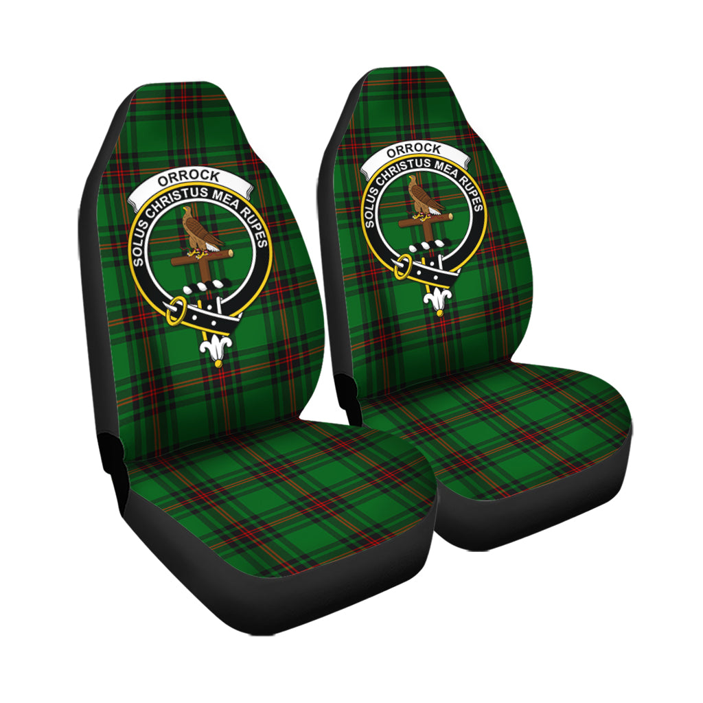 Orrock Tartan Car Seat Cover with Family Crest - Tartanvibesclothing