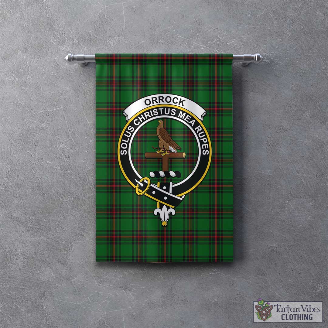 Orrock Tartan Gonfalon, Tartan Banner with Family Crest – Tartan Vibes ...