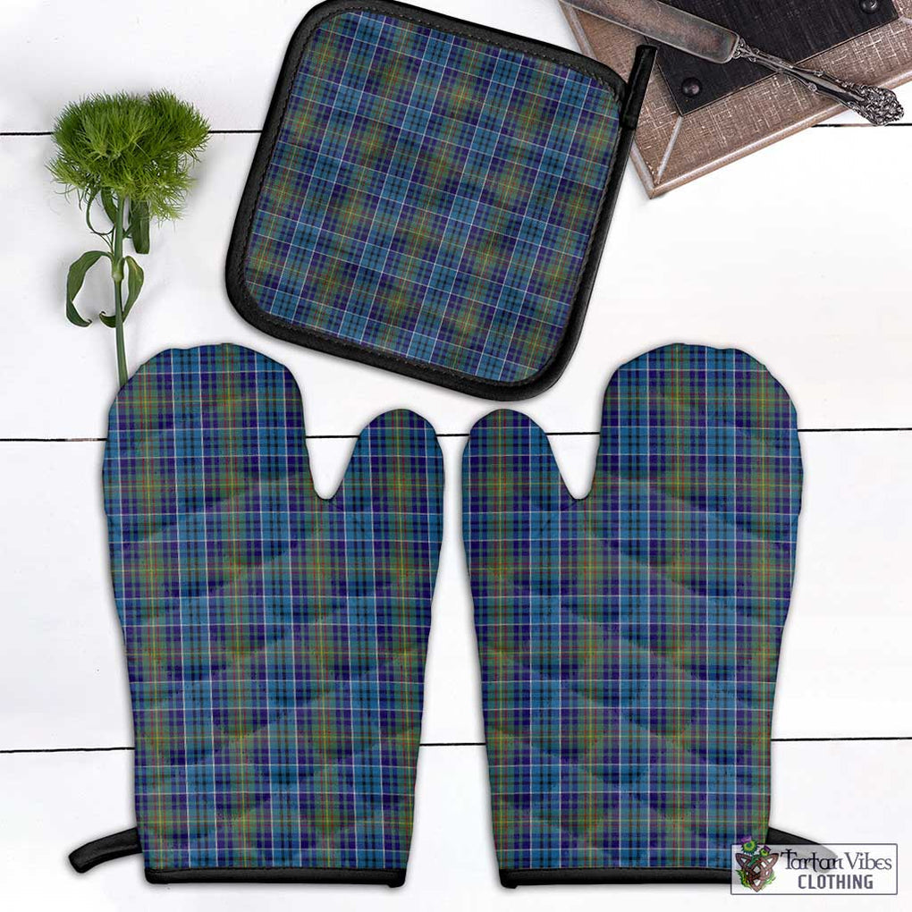 O'Sullivan Tartan Combo Oven Mitt & Pot-Holder Black - Tartan Vibes Clothing