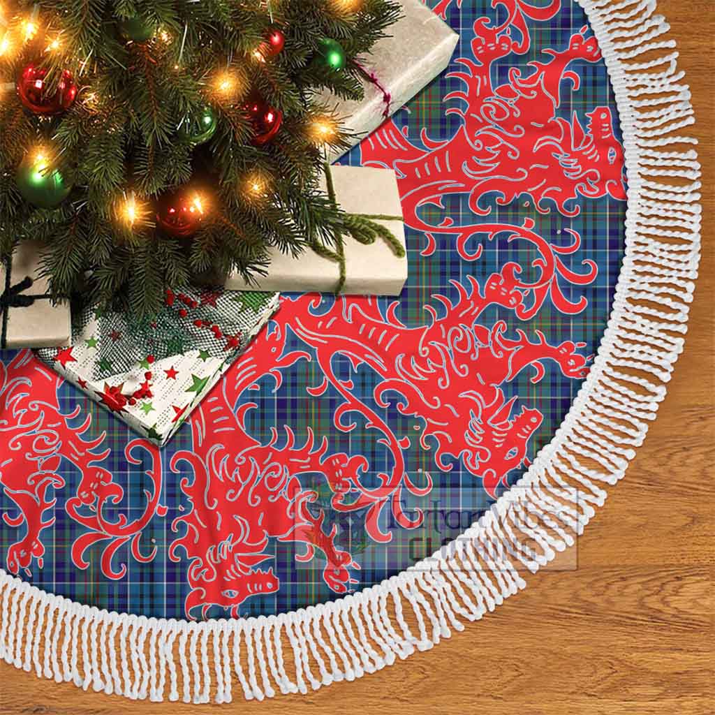 O'Sullivan Tartan Christmas Tree Skirt Lion Rampant Style - Tartan Vibes Clothing
