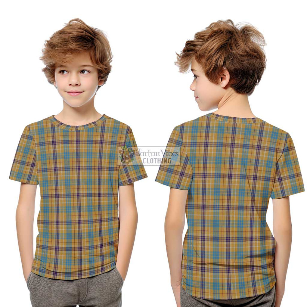 Ottawa Canada Tartan Kid T-Shirt Youth XL Size14 - Tartanvibesclothing Shop