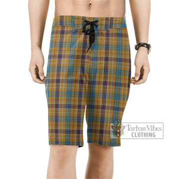 Ottawa Canada Tartan Men's Board Shorts