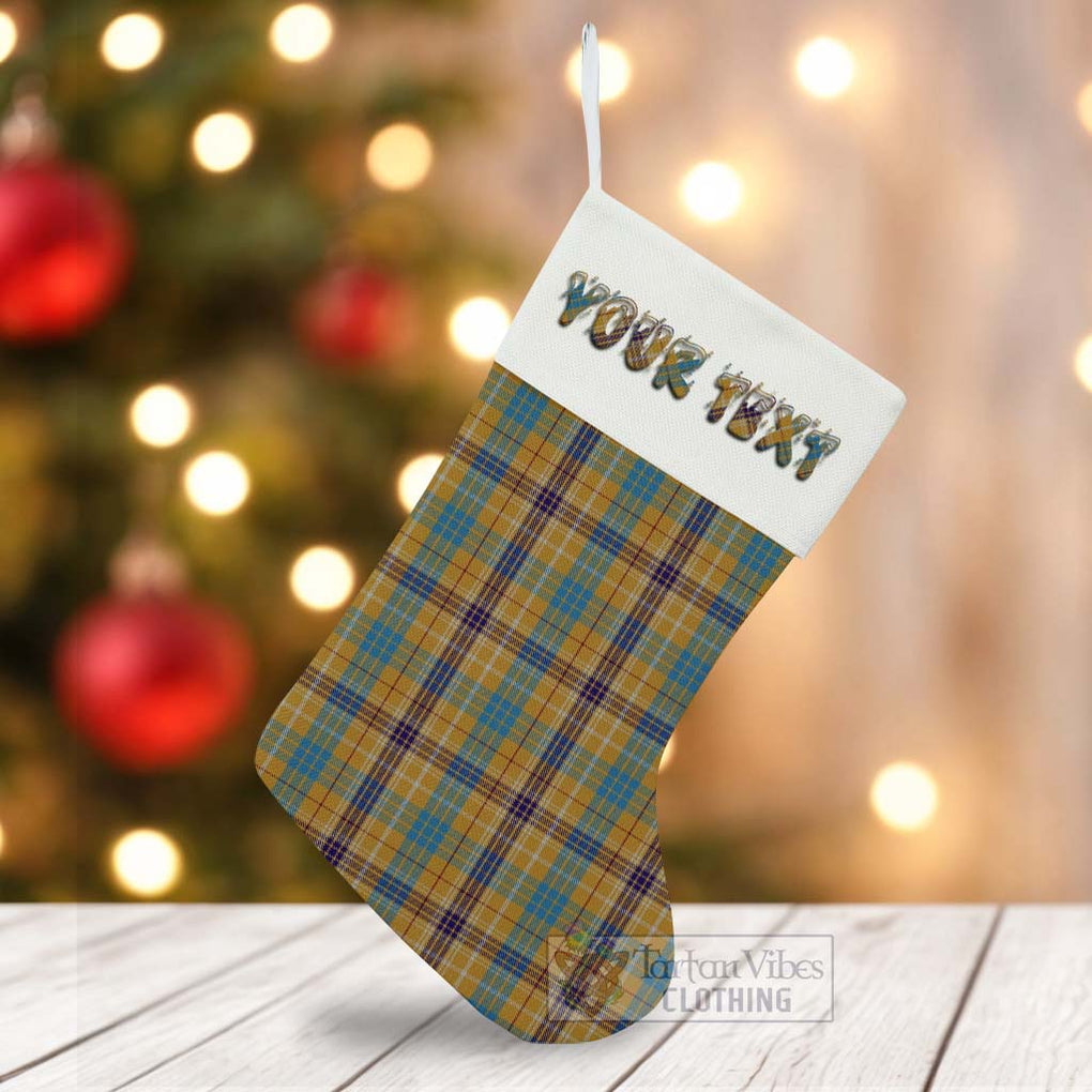 Tartan Vibes Clothing Ottawa Canada Tartan Christmas Stocking with Personalized Text