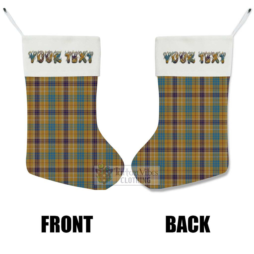 Tartan Vibes Clothing Ottawa Canada Tartan Christmas Stocking with Personalized Text