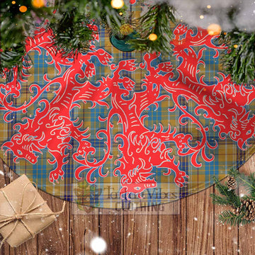 Ottawa Canada Tartan Christmas Tree Skirt Lion Rampant Style