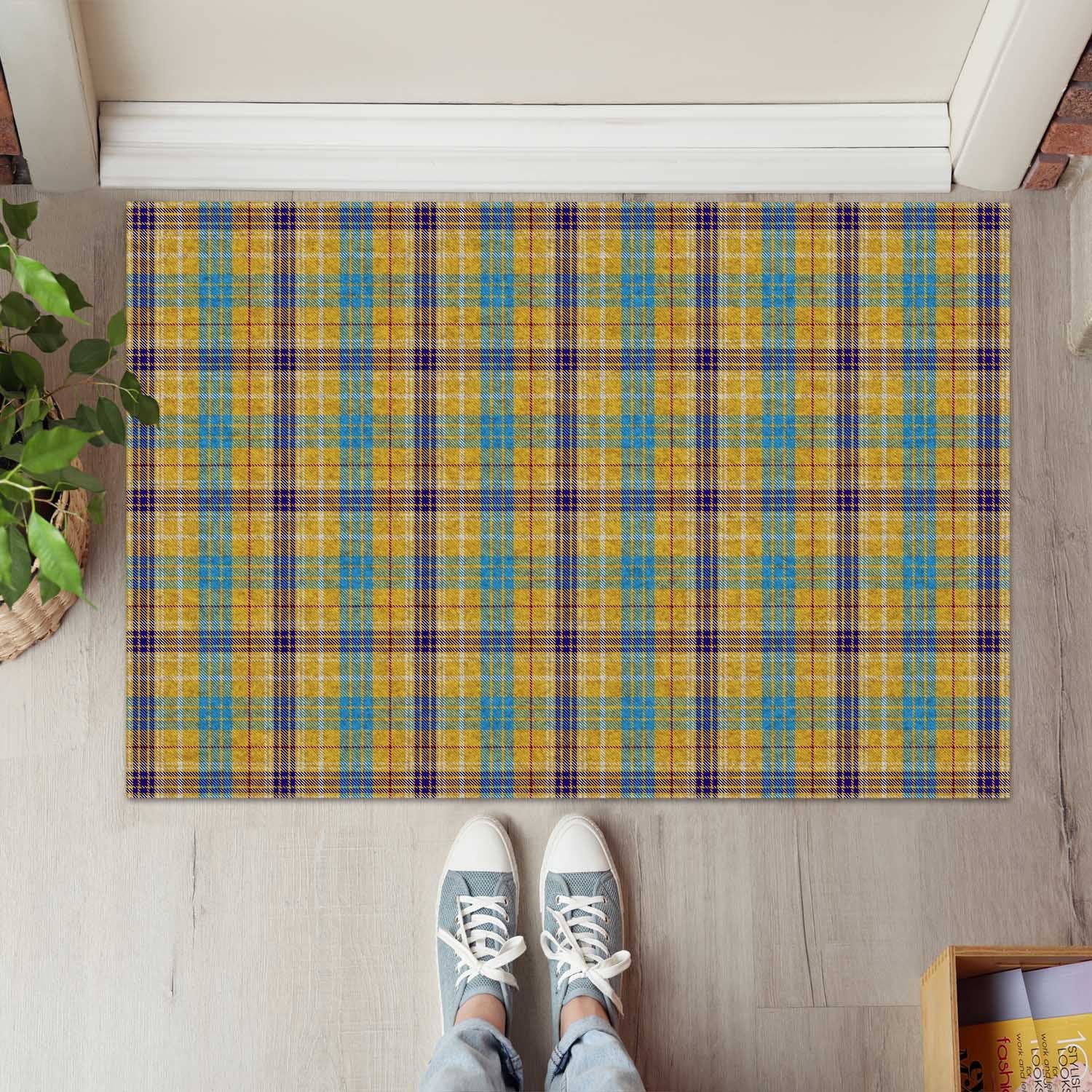 Ottawa Canada Tartan Door Mat - Tartanvibesclothing