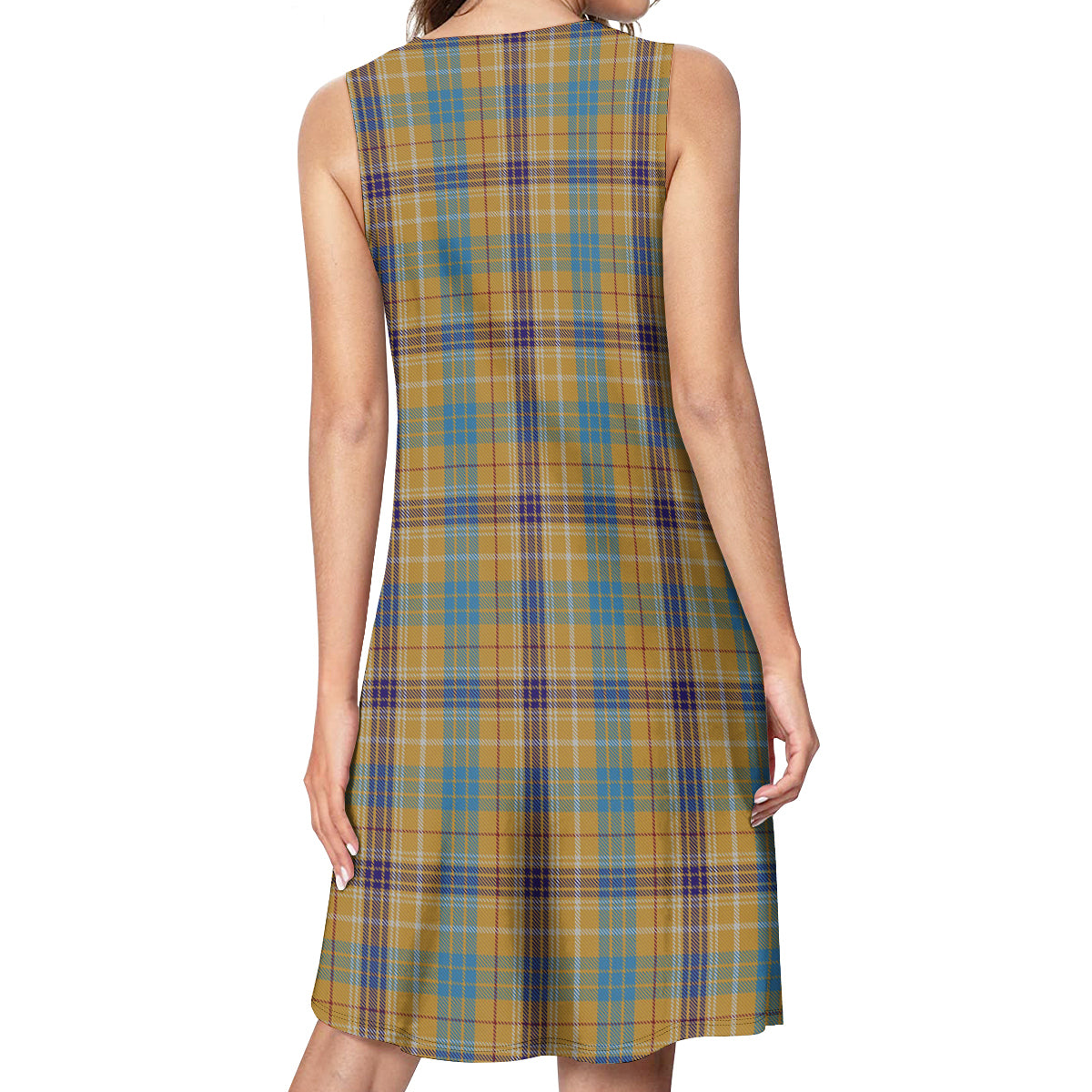 Ottawa Canada Tartan Womens Casual Dresses - Tartanvibesclothing