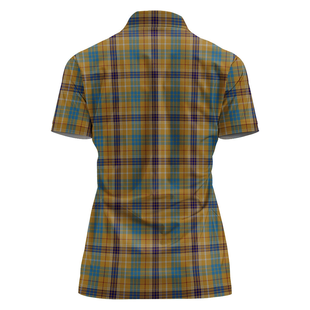 ottawa-canada-tartan-polo-shirt-for-women