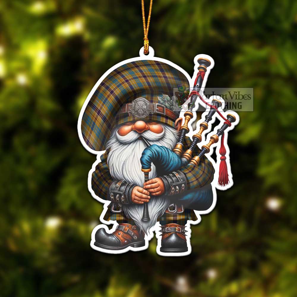 Tartan Vibes Clothing Ottawa Canada Tartan Badpiper Gnome Christmas Ornament