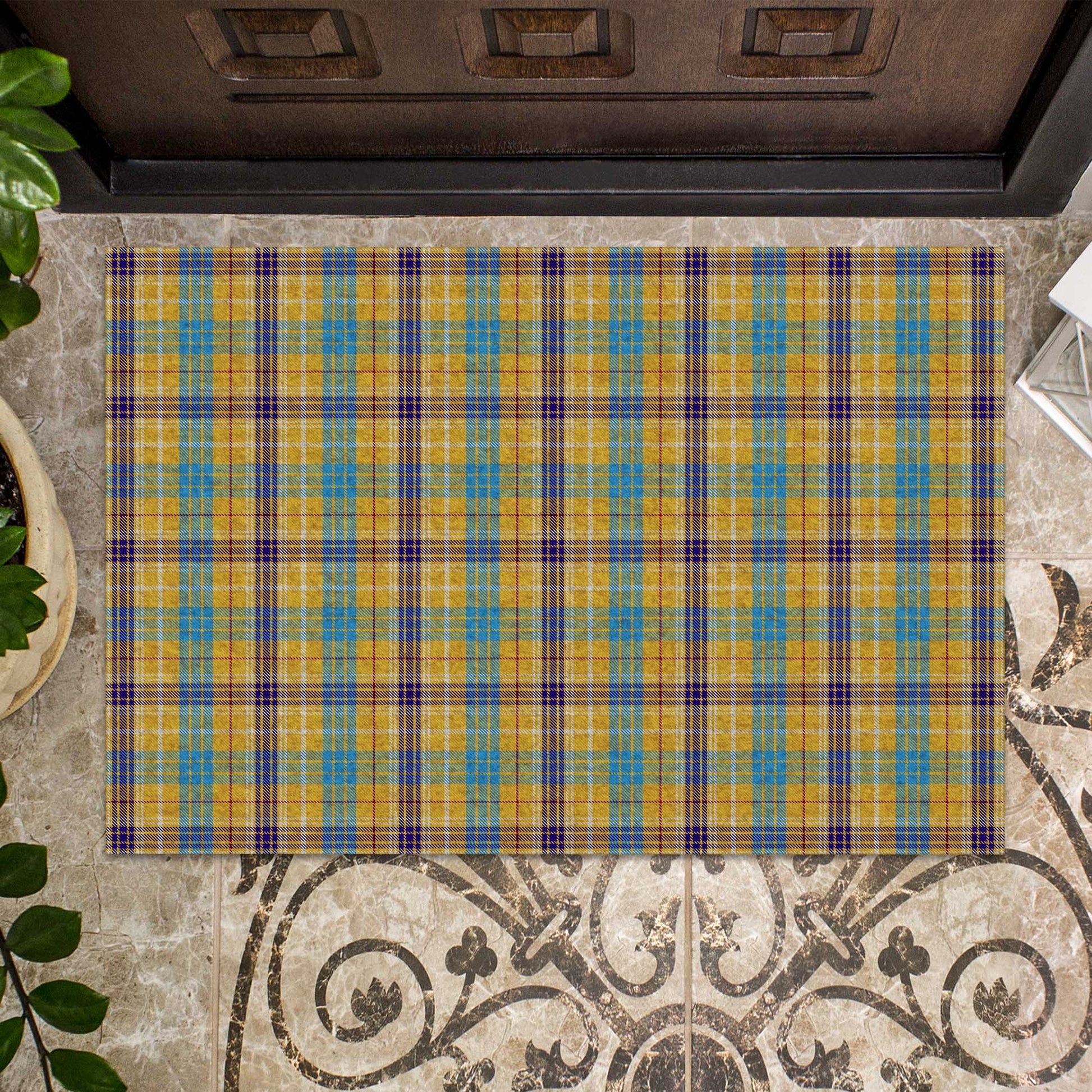 Ottawa Canada Tartan Door Mat - Tartanvibesclothing