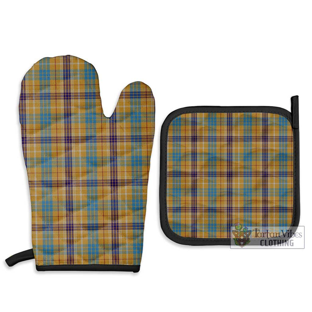 Ottawa Canada Tartan Combo Oven Mitt & Pot-Holder Combo 1 Oven Mitt & 2 Pot-Holder Black - Tartan Vibes Clothing