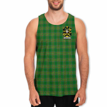 Ouseley Irish Clan Tartan Men's Tank Top with Coat of Arms Men - Tartan Vibes Clothing