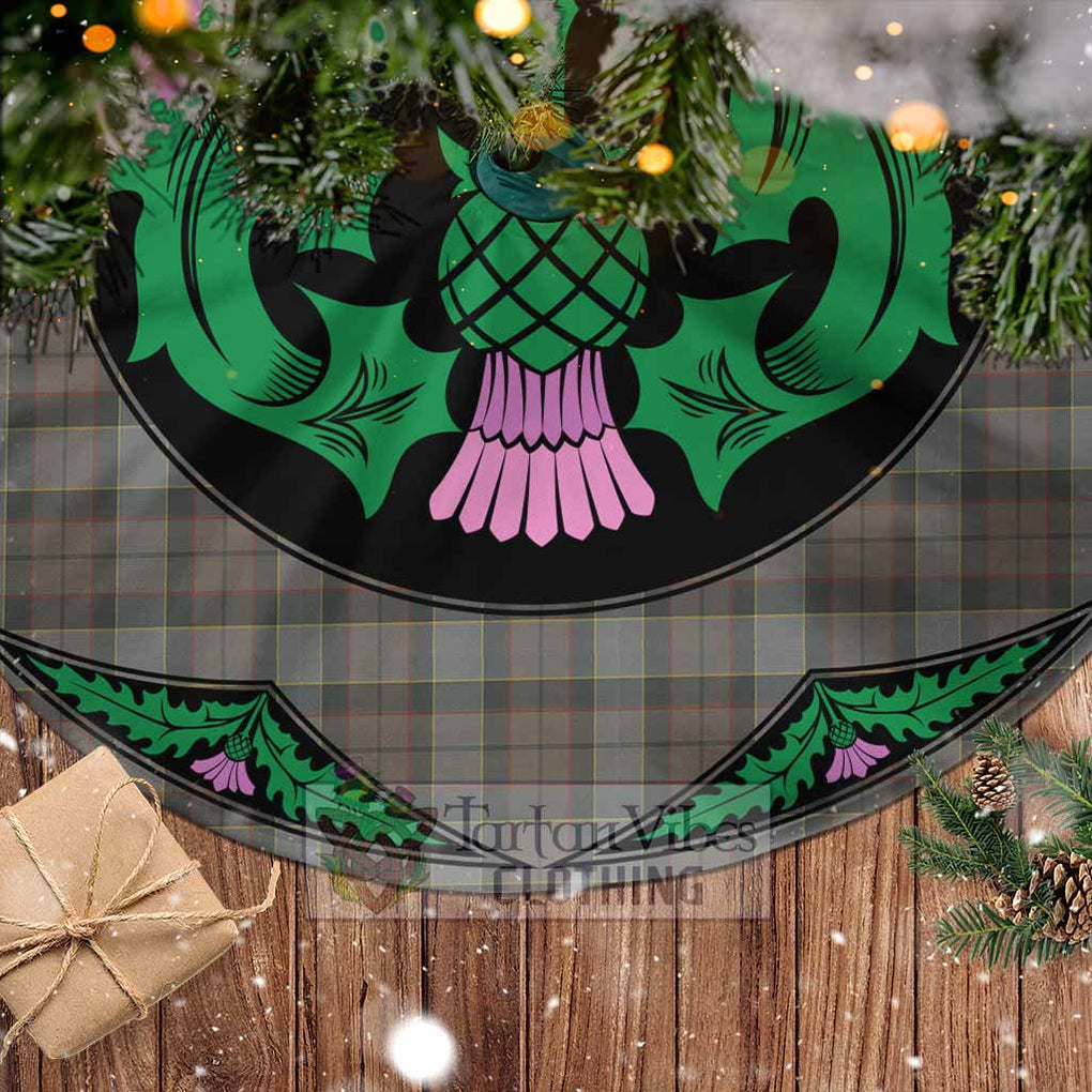 Outlander Tartan Christmas Tree Skirt Scottish Thistle Style - Tartan Vibes Clothing