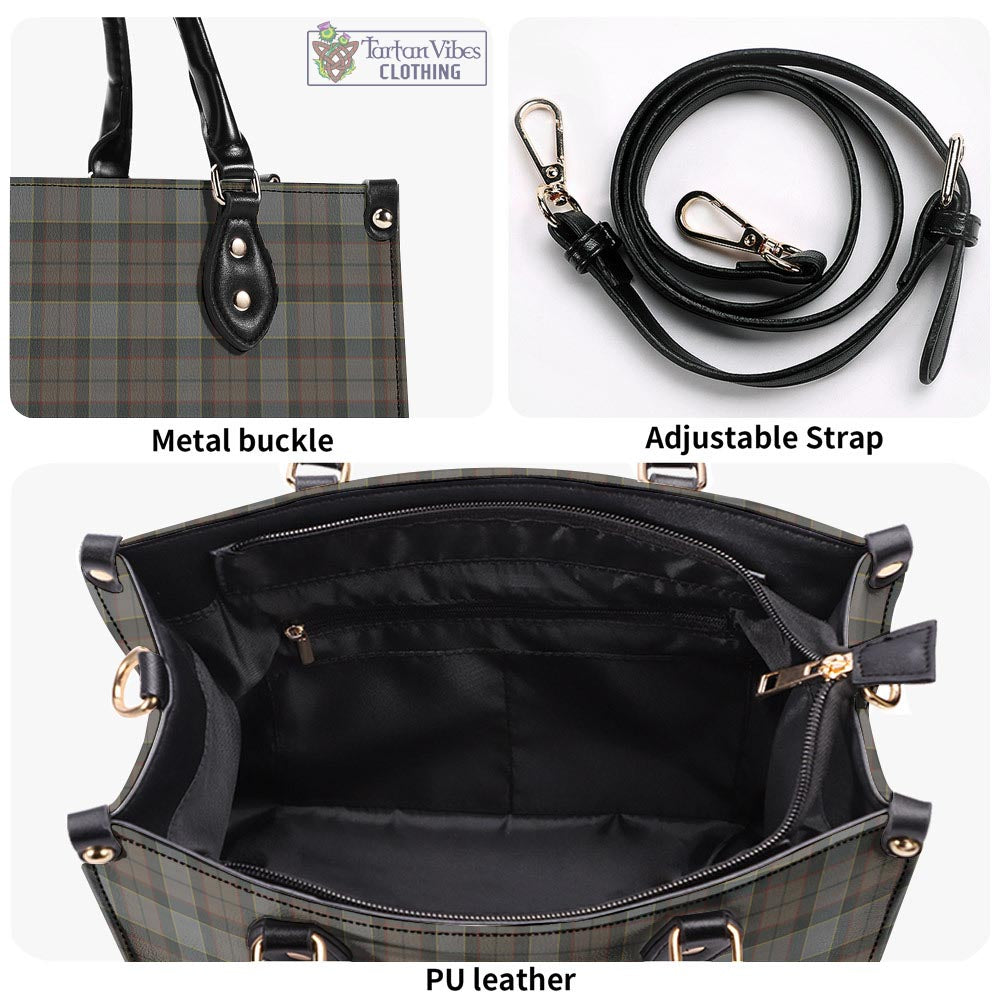 Tartan Vibes Clothing Outlander Fraser Tartan Luxury Leather Handbags