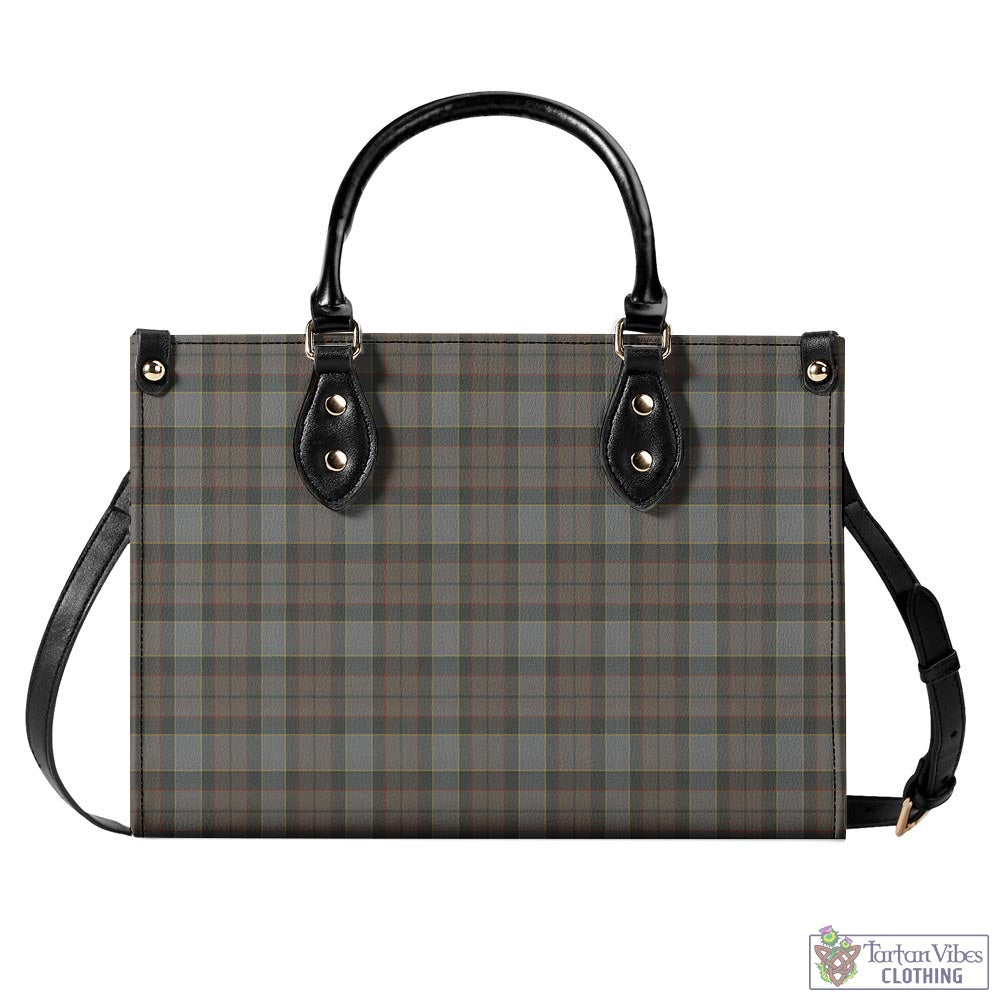 Tartan Vibes Clothing Outlander Fraser Tartan Luxury Leather Handbags