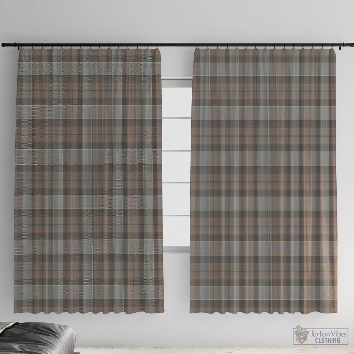 Outlander Fraser Tartan Window Curtain