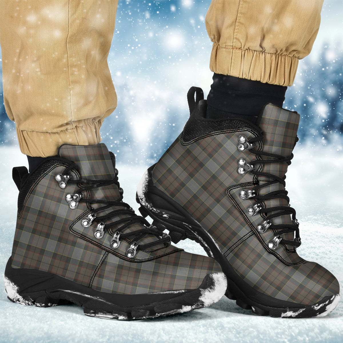 Outlander Tartan Alpine Boots Men's Boots - Tartan Vibes Clothing