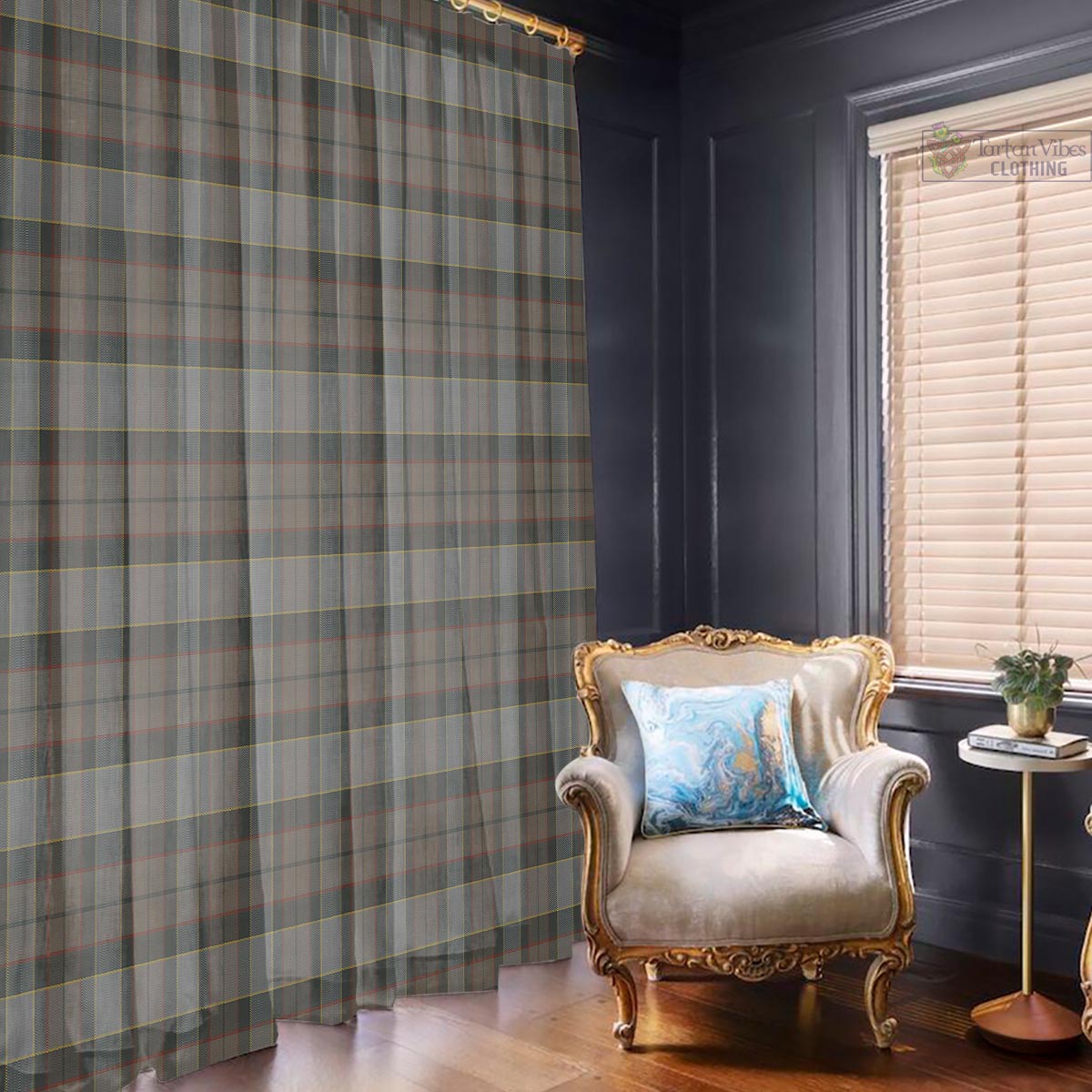 Outlander Fraser Tartan Window Curtain