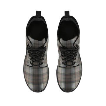 Outlander Tartan Leather Boots - Tartan Vibes Clothing