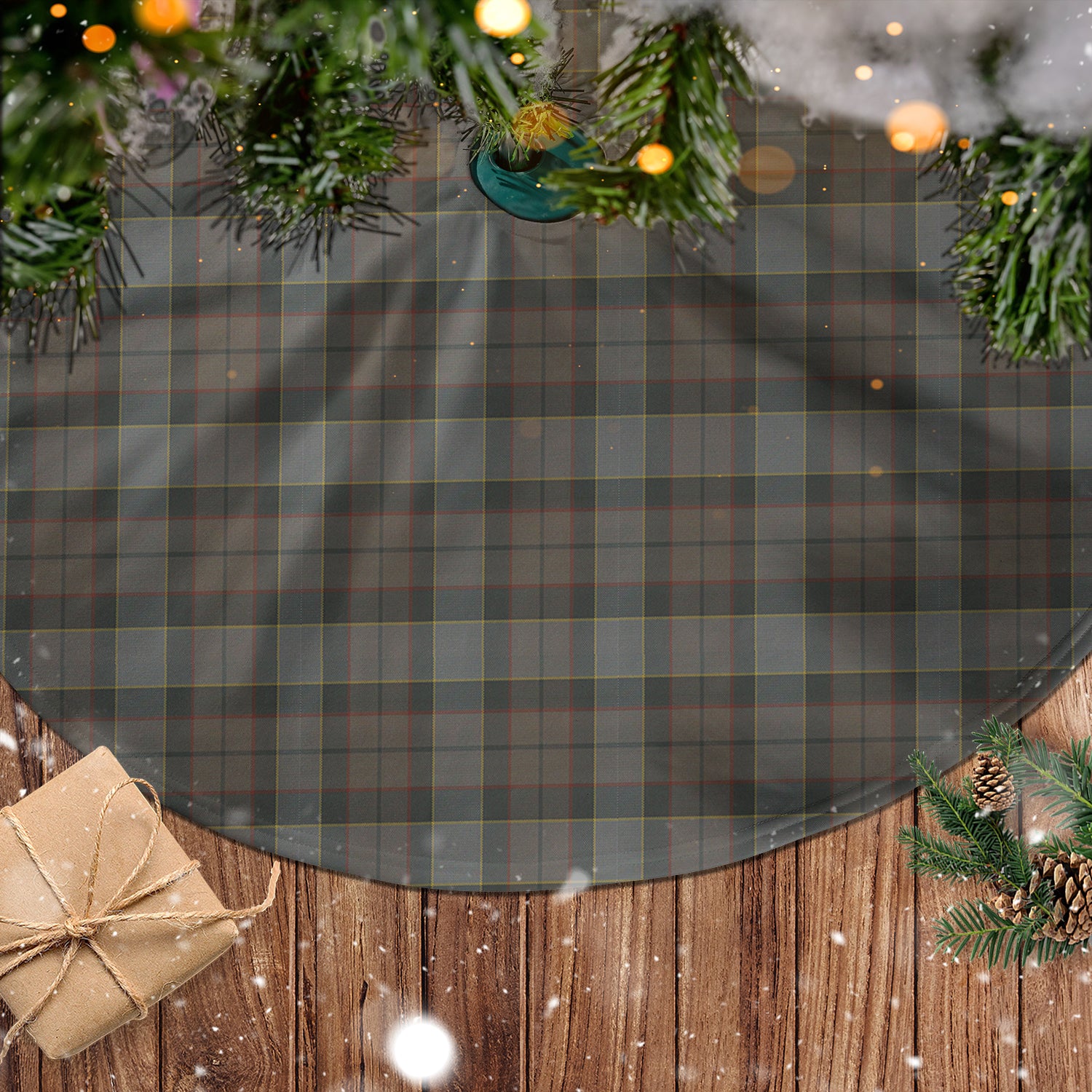 Outlander Fraser Tartan Christmas Tree Skirt - Tartanvibesclothing